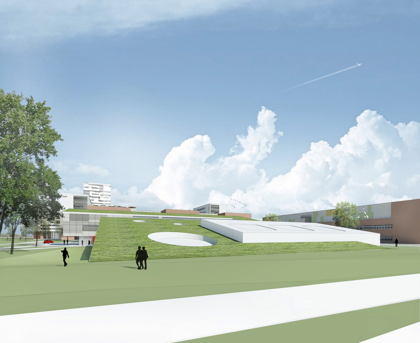 Etableringen af Dansk Center for Partikelterapi i Aarhus er rykket et skridt nærmere med valget af leverandør til udstyret. (Grafik: Projektafdelingen for Det Nye Universitetshospital (DNU))