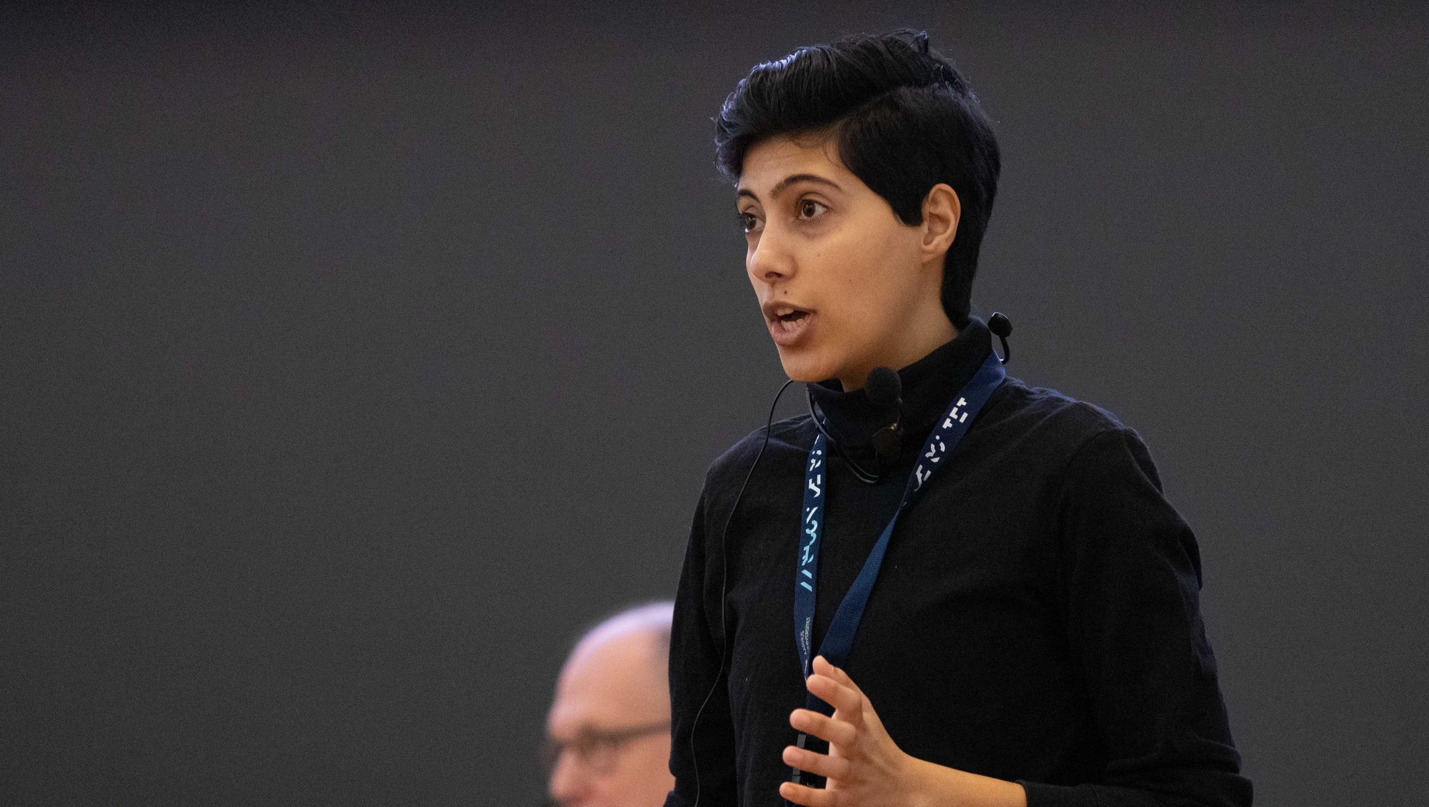 Shokouh Arjmand of Institute for Clinical Medicine shared second place and received DKK 25.000. Photo: Simon Fischel.