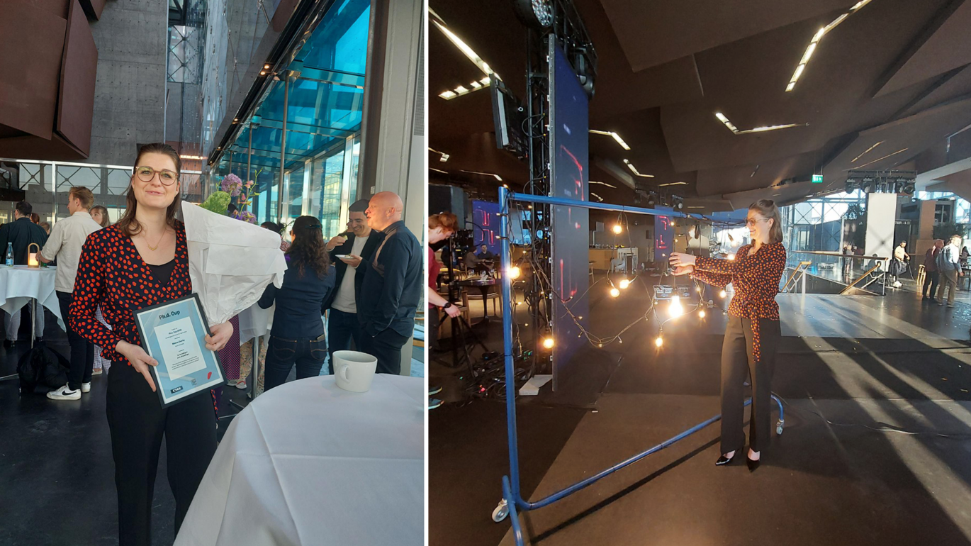 Malene Overby is a postdoc at the Department of Clinical Medicine and recently she presented her pitch in DR Koncerthuset at the grand finale of PhD Cup 2023, which was broadcast on DR2 friday evening.