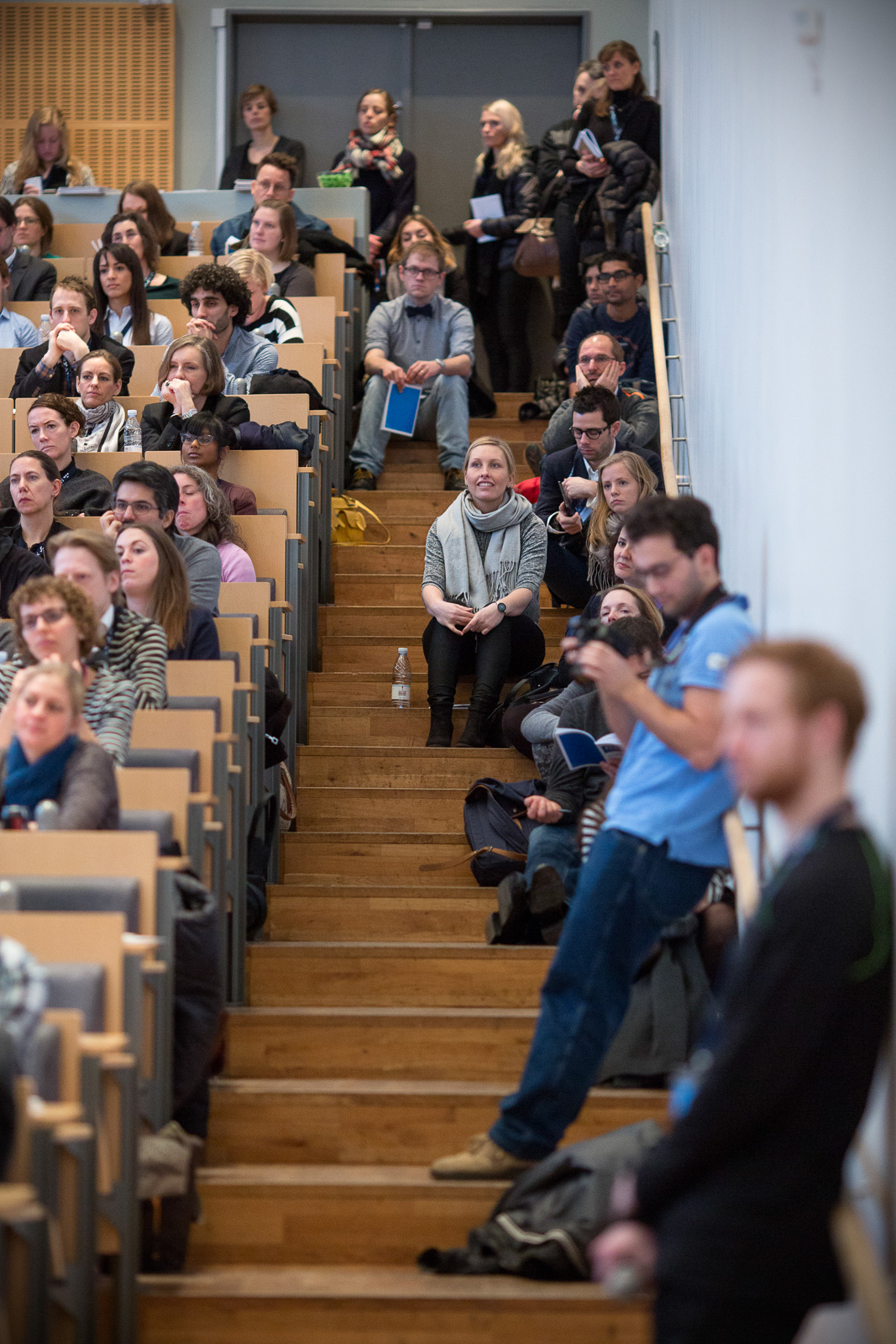 Det store søauditorium var ramme om Health-ph.d.-studerendes årlige festdag. Fra morgenstund var det fyldt op. Foto: Lars Kruse, AU Kommunikation.